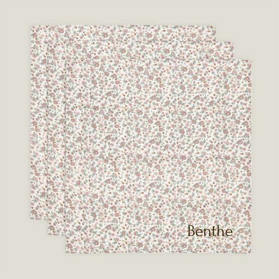 Hydrofiele doeken - 3&nbsp;stuks - Retro Flowers - Jollein