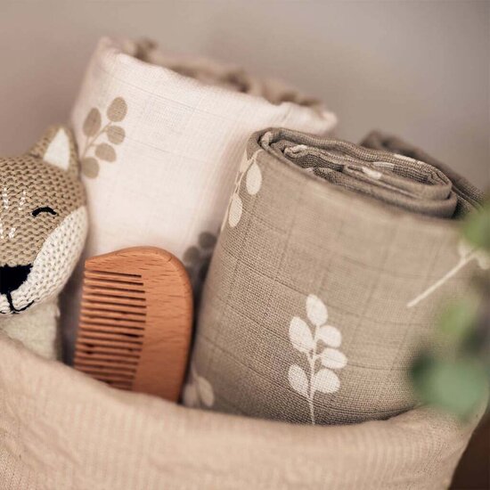 Hydrofiele doeken - 2 stuks - Twig Olive Green - Jollein