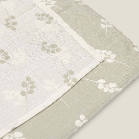 Hydrofiele doeken - 2 stuks - Twig Olive Green - Jollein