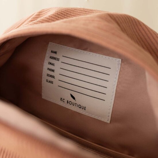 Kinderrugzak Corduroy Soft Pink - KC Boutique