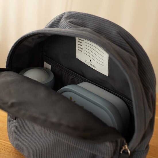 Kinderrugzak Corduroy Grey Blue - KC Boutique