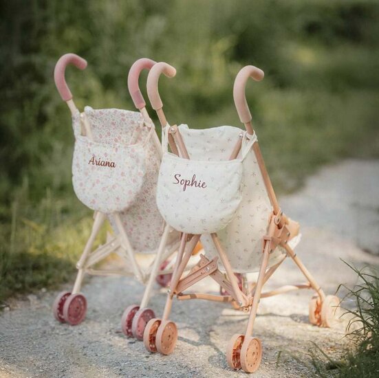 Metalen poppenbuggy - Little Dutch