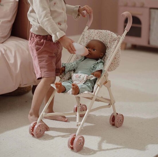 Metalen poppenbuggy - Little Dutch