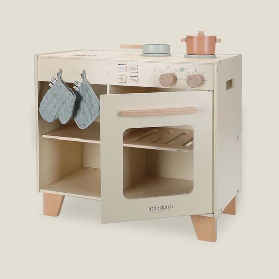 Houten speelkeuken - Beige - Little Dutch