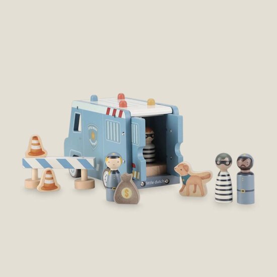 Houten politiewagen - Essentials - Little Dutch