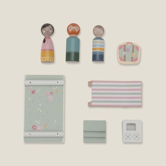 Speelgoed auto met caravan - Essentials - Little Dutch