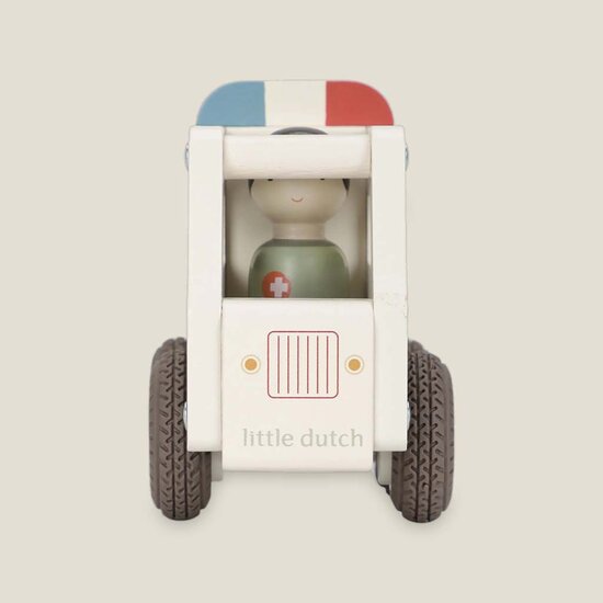 Houten ambulance - Wit - Essentials - Little Dutch
