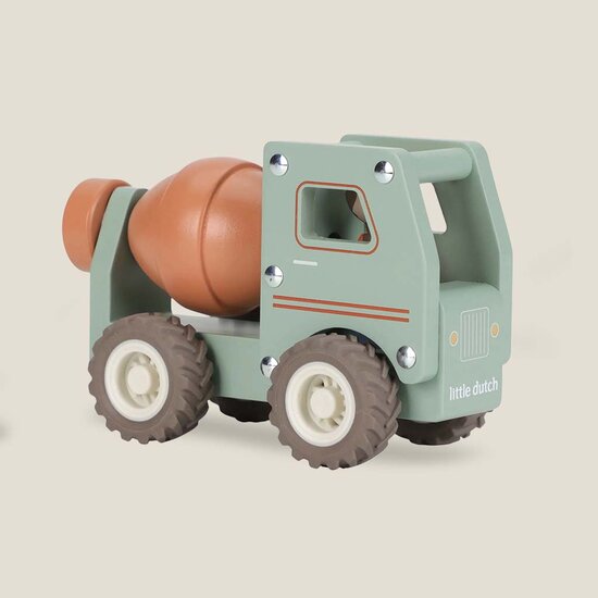 Houten cementwagen - Groen - Essentials - Little Dutch