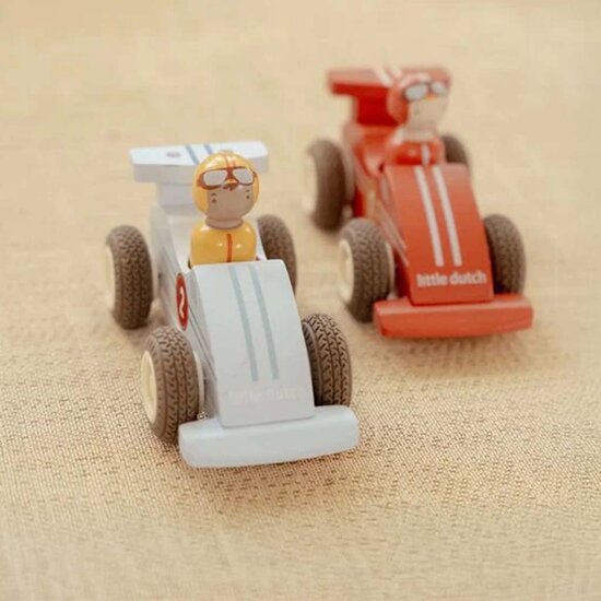 Pullback racewagens - Meerkleurig - Essentials - Little Dutch