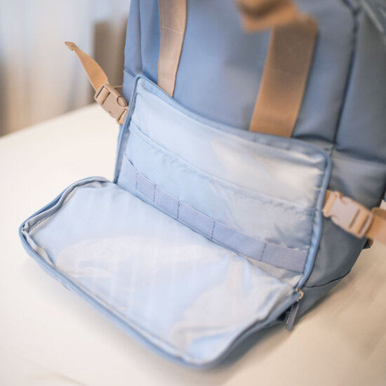 Kinderrugzak Stripes Blue - Monn&euml;ka