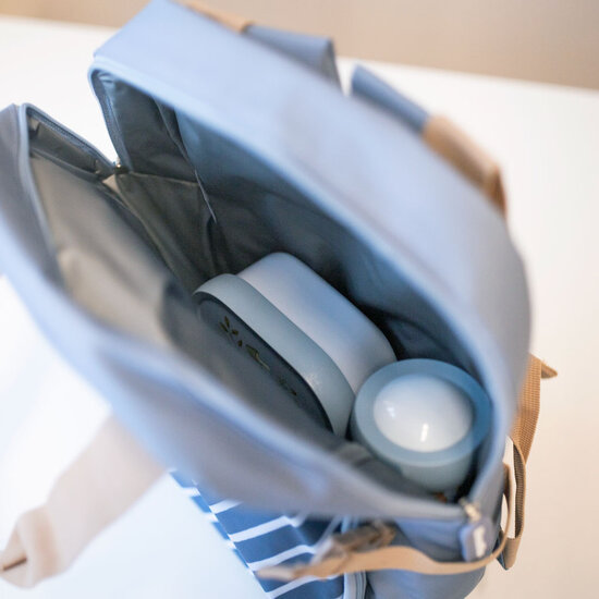 Kinderrugzak Stripes Blue - Monn&euml;ka