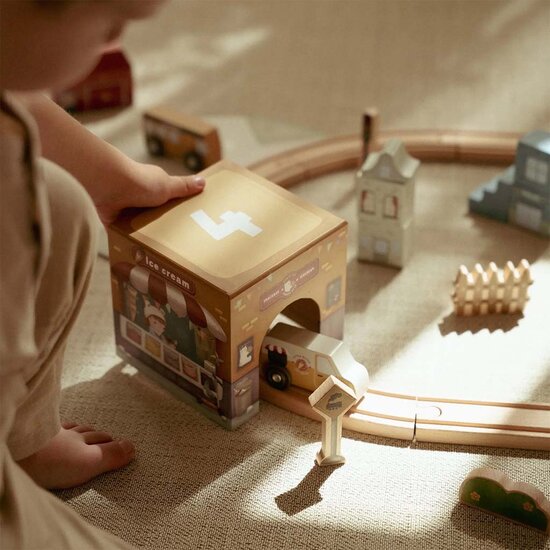 Stapelblokken met auto&#039;s &ndash; Meerkleurig &ndash; Essentials - Little Dutch