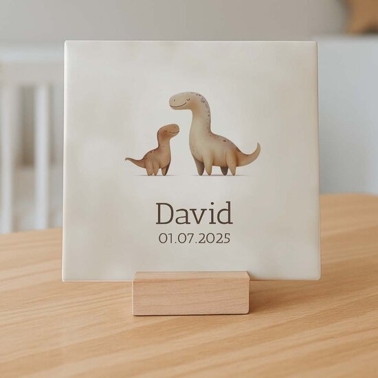 Geboorte tegel&nbsp;- Dino