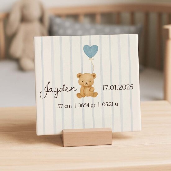 Geboorte tegel&nbsp;- Beer Blauw