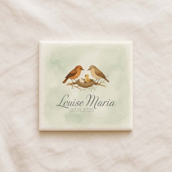 Geboortetegel - Vogelnestje