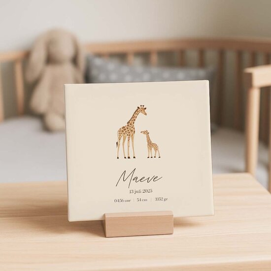 Geboortetegel - Giraffen