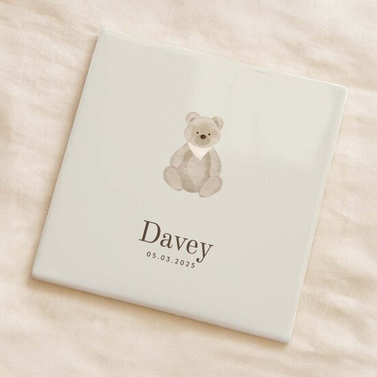 Geboortetegel&nbsp;- Teddybeer