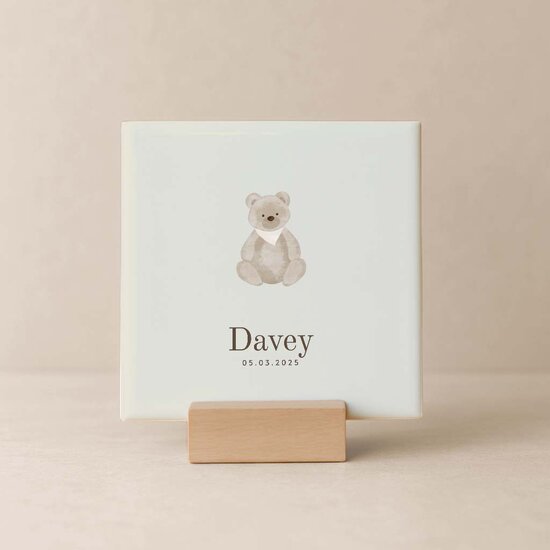 Geboortetegel&nbsp;- Teddybeer