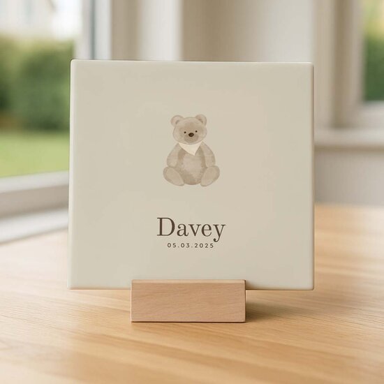 Geboortetegel&nbsp;- Teddybeer
