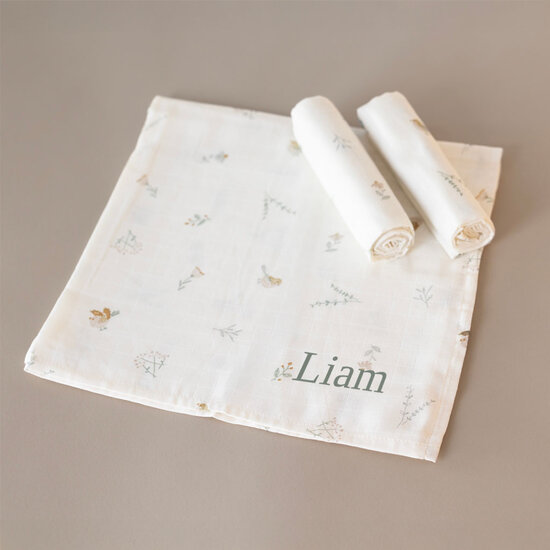 Hydrofiele doeken - 3 stuks - Lovely Birds - Jollein