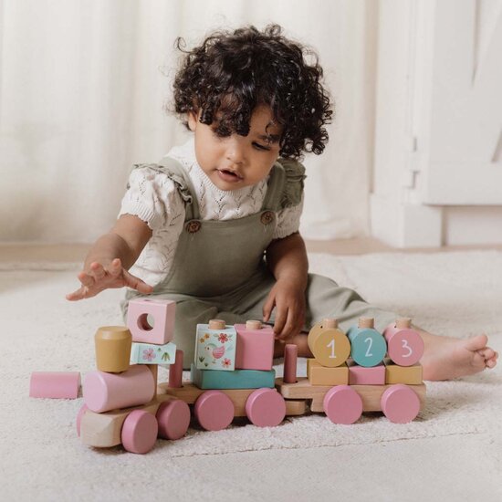 Houten trein met naam - Little Dutch