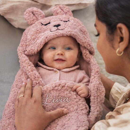 Wikkeldeken - Bunny Wild Rose - Jollein