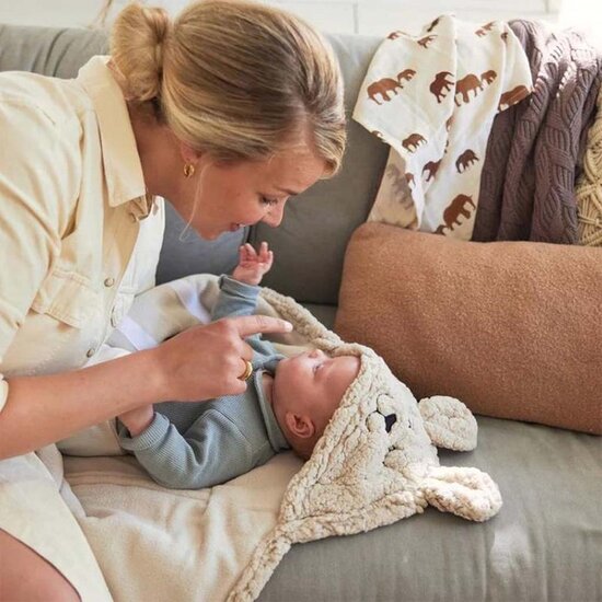 Wikkeldeken - Bunny Nougat - Jollein