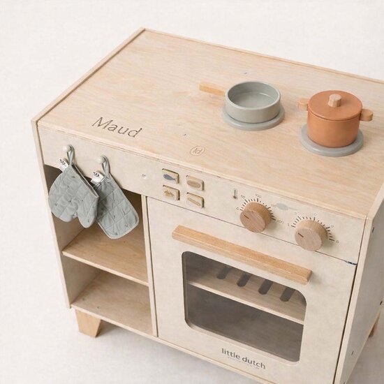 Houten speelkeuken - Beige - Little Dutch
