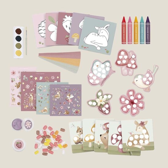 Knutseldoos XL - Meerkleurig - Fairy Garden - Little Dutc