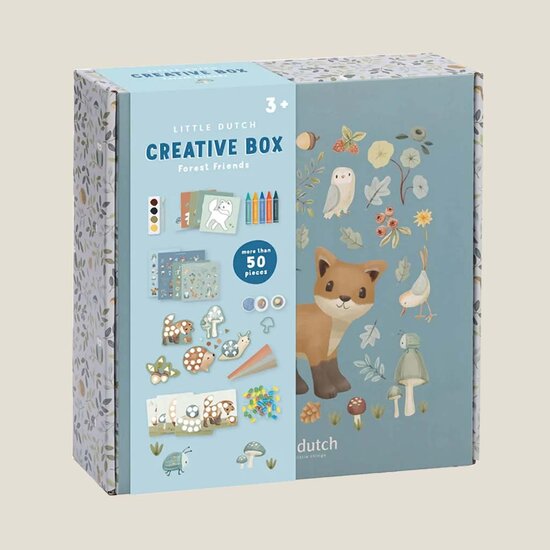 Knutseldoos XL - Meerkleurig - Forest Friends - Little Dutch