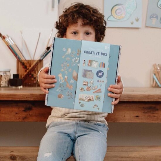 Knutseldoos XL - Meerkleurig - Forest Friends - Little Dutch