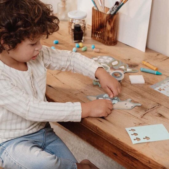 Knutseldoos XL - Meerkleurig - Forest Friends - Little Dutch