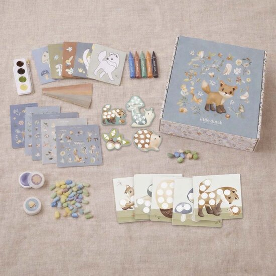 Knutseldoos XL - Meerkleurig - Forest Friends - Little Dutch
