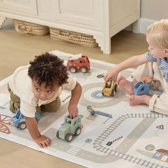 Houten tractor - Groen - Little Dutch