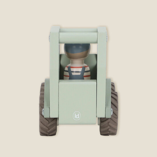 Houten tractor - Groen - Little Dutch