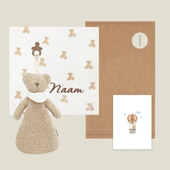 Brievenbuscadeau hydrofieldoek - Teddy beer