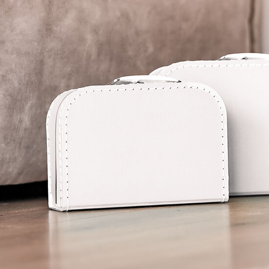 Kinderkoffertje met naam - Wit