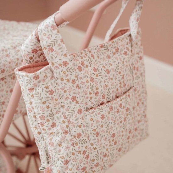 Poppen luiertas &ndash; Meerkleurig &ndash; Essentials &ndash; Soft Flowers - Little Dutch