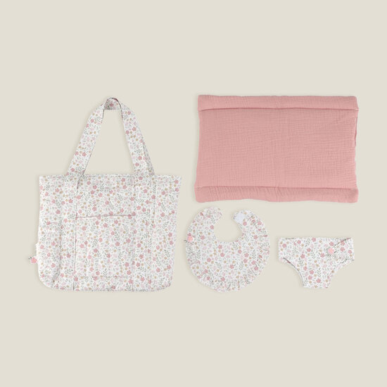 Poppen luiertas &ndash; Meerkleurig &ndash; Essentials &ndash; Soft Flowers - Little Dutch