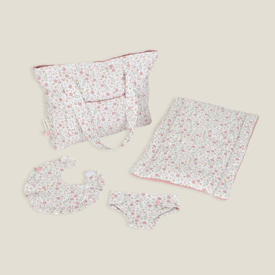 Poppen luiertas &ndash; Meerkleurig &ndash; Essentials &ndash; Soft Flowers - Little Dutch