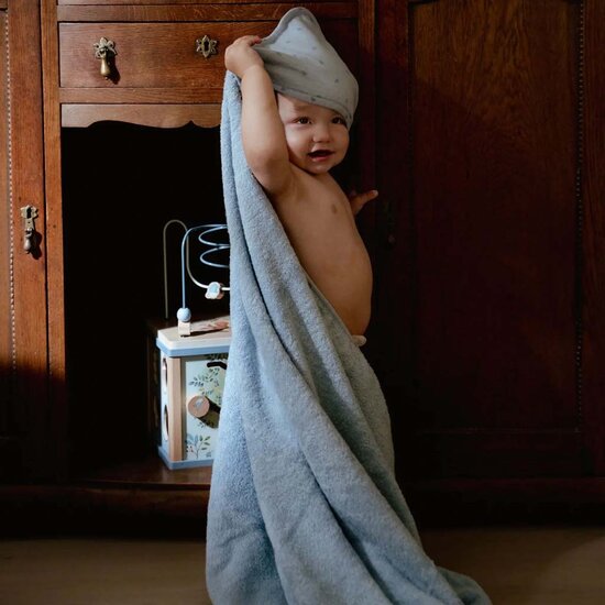 Badcape Blauw - Little Dutch