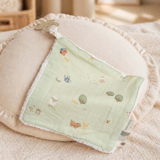 Knuffeldoek - Groen - Little Farm - Little Dutch