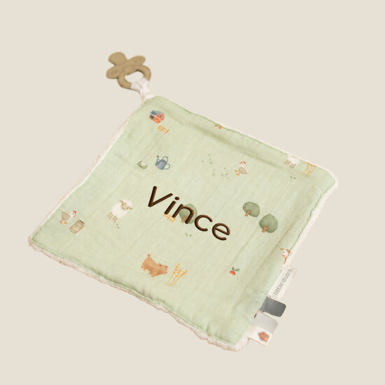 Knuffeldoek - Groen - Little Farm - Little Dutch