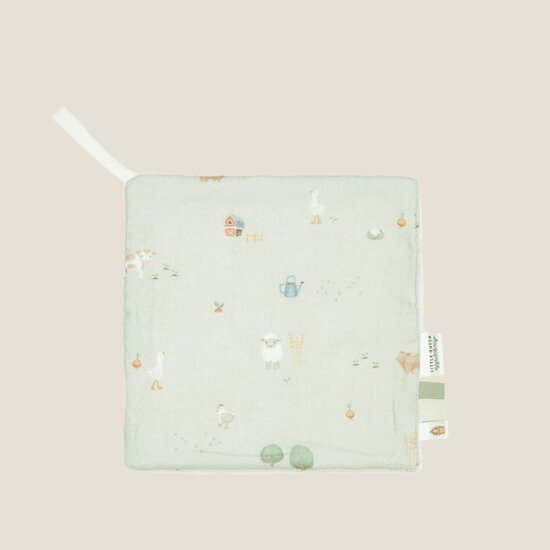Knuffeldoek - Groen - Little Farm - Little Dutch
