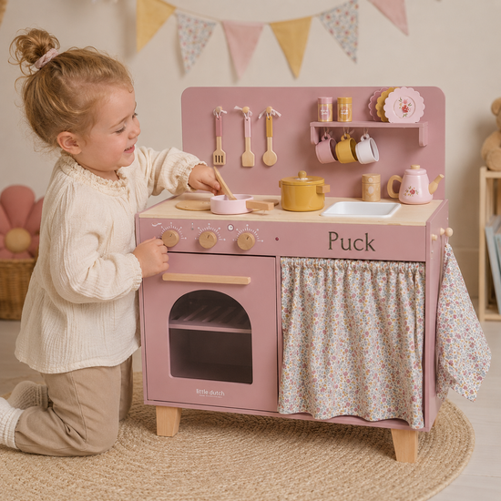 Houten speelkeuken - Roze - Little Dutch