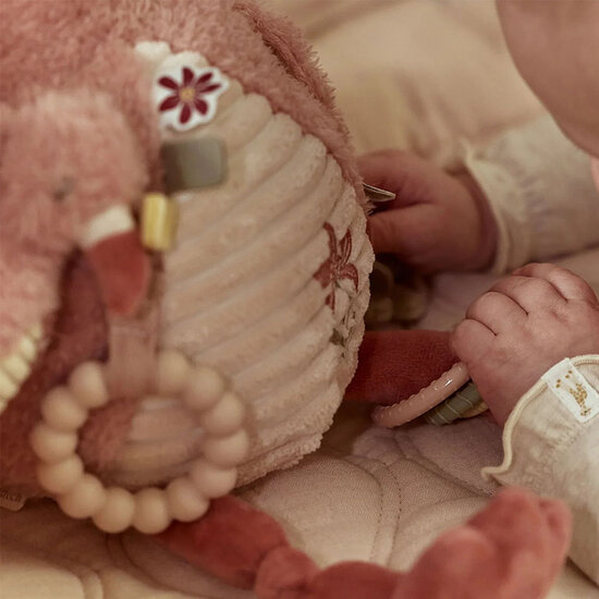 Activiteitenknuffel Flamingo - Roze - Little Dutch