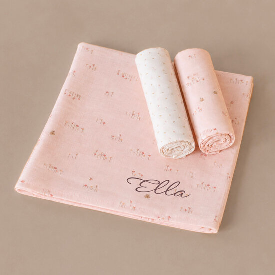 Hydrofiele doeken - 3 stuks - Pretty Picnic - Jollein