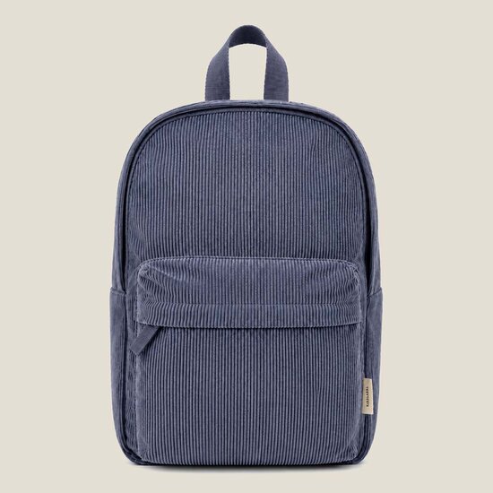 Kidslabel rugzak Corduroy Large - Grey Blue