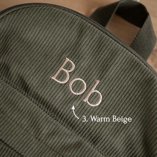 Kidslabel kinderrugzak Corduroy - Forest Green