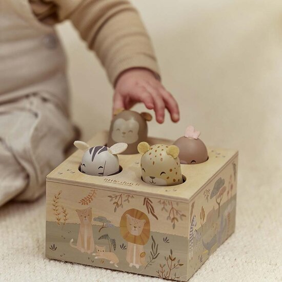 Houten Pop-up - Safari Friends - Little Dutch